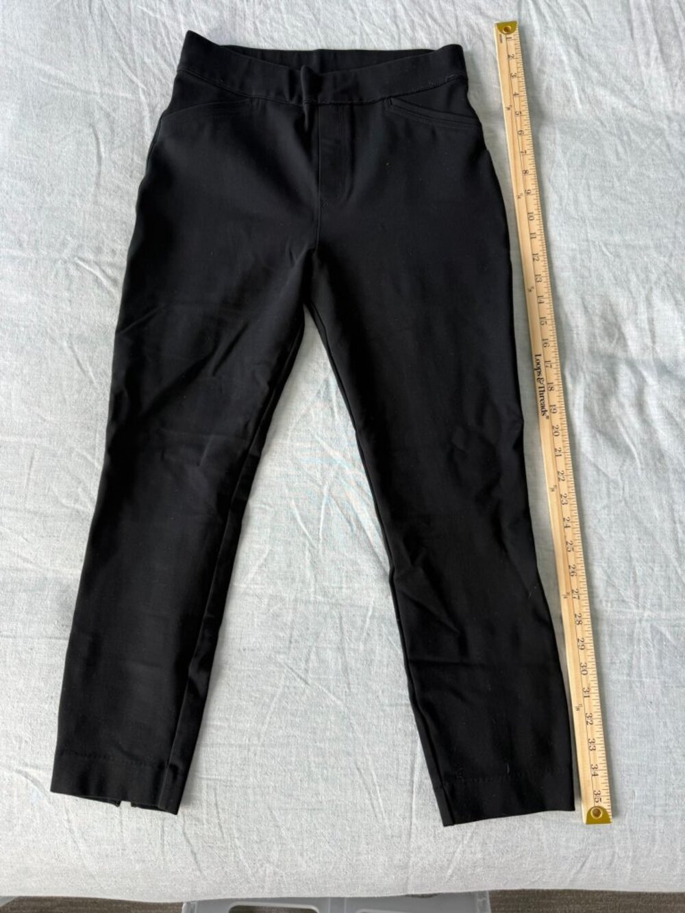 SPANX The Perfect Pant Ankle Backseam Skinny 02 – Black, Size M